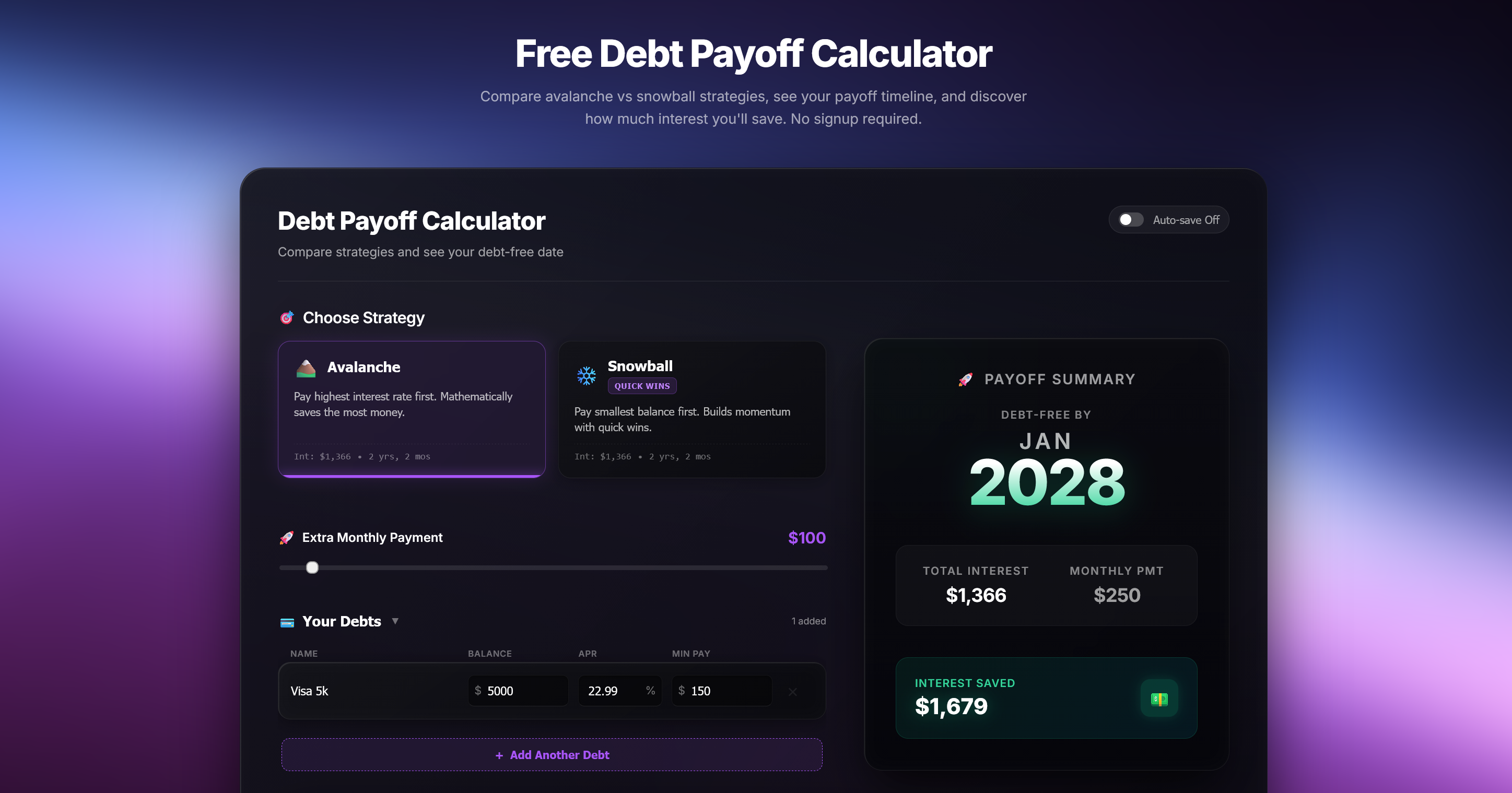 Student Loan Calculator: See Your Payoff Date & Total Interest